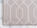 Marilyn Monroe Glam Collection Area Rug - Trellis (9' x 12' Rectangle, Gray Silver/ Silver)
