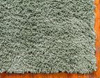 Unique Loom Davos Shag Collection Area Rug - Solid (10' x 13' Rectangle, Sage)