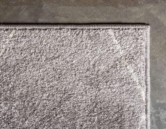 Unique Loom Trellis Frieze Collection Area Rug - Geometric (2' x 8' 8" Runner, Light Gray/ Ivory)