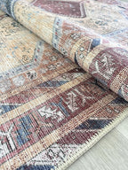 Fame Living Washable Area Rug. Modern Farmhouse. Vintage. Turkish. Bohemian. Distressed. Oriental. Traditional. Rugs for Living Room. Dining. Bedroom. Office. Entryway. Foyer. (863TT, 2'5 x 9'8)