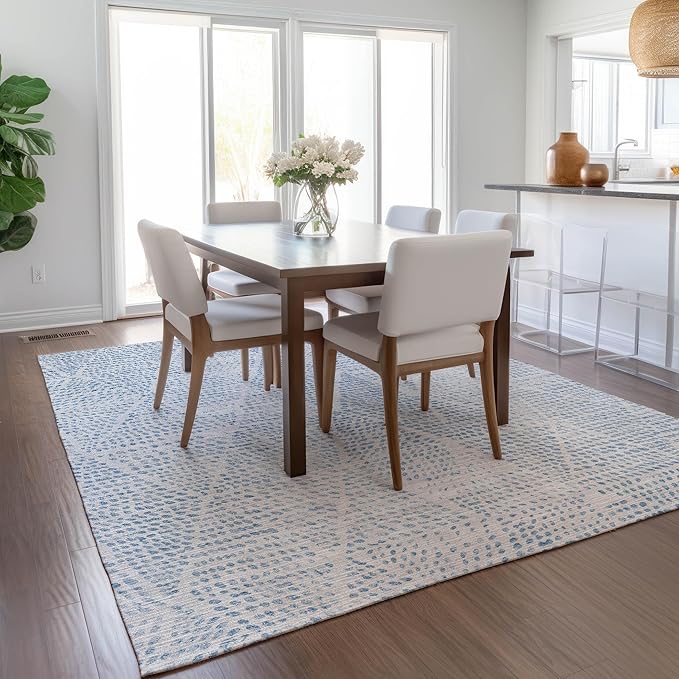 Addison Rugs Chantille ACN591 Denim 10' x 14' Indoor Outdoor Area Rug, Easy Clean, Machine Washable, Non Shedding, Bedroom, Living Room, Dining Room, Kitchen, Patio Rug