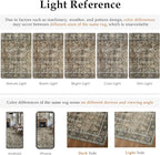 Vintage Area Rug 10x14 Brown Washable Living Room Large Carpet Non Slip Bedroom Indoor Office Low Pile Traditional Distressed Retro Accent Rug for Dining Room