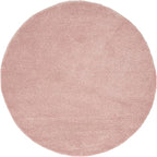 Unique Loom Solo Collection Area Rug - Calabasas (6' 1" Round, Pink)