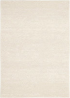 SAFAVIEH Area Rug 4x6 - Natura Collection - Ivory, Handmade Wool Blend, Textured Design, Ideal for Living Room, Bedroom, Dining Space (NAT620A)