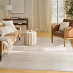 Nourison Nordic Ivory 8' x 10' Scandinavian Area Rug - Easy Clean, Non Shedding, Bed Room, Living Room, Dining Room, Kitchen (8' x 10')