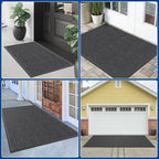 Durable Front Door Mat, 60" x 36" Heavy Duty Indoor Outdoor Doormat for Entryway, Non-Slip Rubber Backing, Stain and Fade Resistant Commercial Floor Mat for Home Office Entry