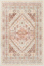 zesthome 6x9 Area Rug, Super Soft Washable Rugs for Living Room, Non-Slip Stain Resistant Vintage Rugs, Ultra-Thin Large Area Rugs