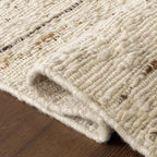 Rugs USA Juju Ivory/Grey, 5' x 8', Handmade, Diamond Trellis, Wool, Soft and Cozy, High Traffic, Stain Resistant, Easy Clean, Durable Area Rug for Bedroom, Living Room, Dining, Foyer, Entryway