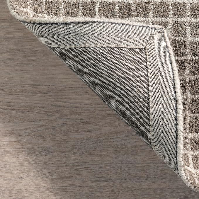 Rugs USA Melrose Grey, 8'6" x 11'6", Handmade, Wool & Cotton, Soft and Cozy, High Traffic, Stain Resistant, Easy Clean, Durable Area Rug for Bedroom, Living Room, Dining Space, Den, Entryway