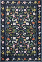 Loloi Rifle Paper Co. Canopy Collection CNP-04 Black 2'-0" x 3'-0" Accent Rug