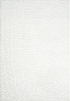 Abani Cream Area Rug for Living Room, Bedroom - Pebble Pattern - 8 x 10 - Durable & Easy to Clean