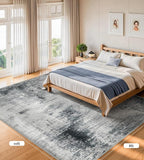 8x10 Area Rugs Machine Washable - Modern Abstract Large Rugs for Living Room Soft Anti-Skid Thin Carpet for Bedroom, Under Dining Table, Nursery, Farmhouse,Home Office (8'x10' Dark Grey)