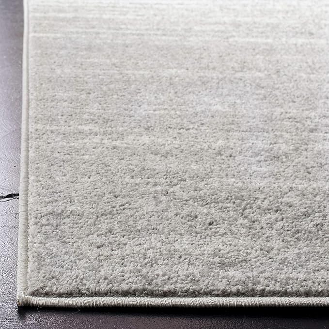 SAFAVIEH Adirondack Collection Area Rug - 6' x 8' Oval, Light Grey & Grey, Modern Ombre Design, Non Shedding & Easy to Clean, Ideal for Living Room, Bedroom, Office, Dining Space (ADR113C)