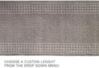 Custom Made Runner Rug for Kitchen Foyer Hallway Entry Choose Your Length 26 Inch Wide Geometric Checkered Design Grey Color (8 feet x 26 inch)