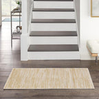 Nourison Home Nourison Essentials Ivory Gold 3' x 5' Area Rug - Easy Clean, Non Shedding, Bed Room, Living Room, Dining Room, Kitchen (3' x 5')