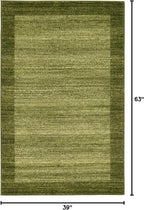 Rugs.com Angelica Collection Rug – 3' x 5' Light Green Medium Rug Perfect for Entryways, Kitchens, Breakfast Nooks, Accent Pieces
