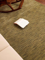 Rugsotic Carpets Hand Knotted Loom Wool ECO-Friendly Area Rugs - 4'x6', Rectangle, Green Color, Solid Plain Design, High Pile Handmade Anti Skid Area Rugs for Living Room, Bed Room (L00111)