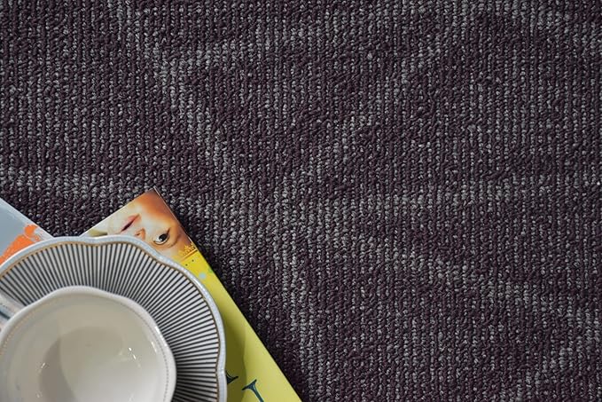 Furnish my Place Geometrical Pattern Indoor/Outdoor Refine Purple Rug, Abstract Area Rug, Doorway Mat, Contemporary Rug for Living Room, Entryway, Made in USA - 3' x 4' Oval