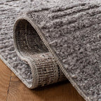 SAFAVIEH Marrakesh Collection Area Rug - 3' Square, Grey, Moroccan Boho Tribal Tassel Design, Non-Shedding & Easy Care, Ideal for High Traffic Areas in Living Room, Bedroom (MRK517F)