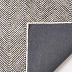 Modern Herringbone Chevron Collection Handcrafted Wool Area Rug - Durable, Zigzag Pattern, for High Traffic, Contemporary Design for Living Room, Bedroom, Dining Room Decor (Dark Olive, 10' x 12')
