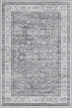 LUMI Washable Area Rug for Living Room, 4x6 Ultra Soft Traditional Vintage Rugs Non Slip with Rubber Backing, Low Profile, High Traffic, Stain Resistant Carpets, Ideal for Bedroom, Dining Room