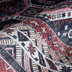 Fame Rugs Turkish Rug. Washable Vintage Oriental Antique Inspired Traditional Doormat Small Modern Area Rugs Luxury Entryway Entry Bedroom Bathroom Kitchen (400RN, 2'5 x 5')