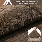 COSY HOMEER Door Mat 24”x36”,Absorbent Dirt Trapper Entryway Rugs,Non-Slip Welcome Mat,Washable Entry Rugs,Low Pile Doormat for Front Back Door,Wet Shoes & Paws,Brown