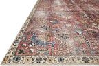 Loloi Chris Loves Julia Jules Collection JUL-01 Merlot/Multi 2'-6'' x 7'-6'', .13" Pile Height, Runner Rug