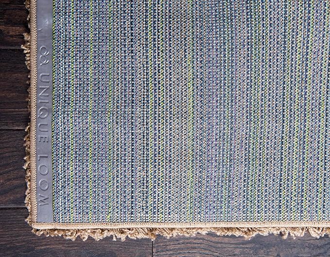 Unique Loom Solid Shag Collection Area Rug (6' 1" x 9' Rectangle, Sandy Brown)