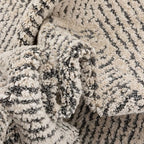 Well Woven Ezio Beige Tribal Geometric Distressed High-Lo Pile Area Rug 5x7 (5'3" x 7'3")