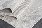 Beverly Rug Micro Loop Area Rug White 5x7 Modern Luxury Soft Boho Geometric Durable Indoor Area Rugs for Living Dining Room Office Stain Resistant Non Shedding Casual Indoor Carpet White 5 x 7