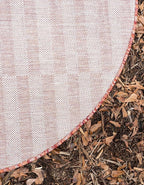 Unique Loom Outdoor Collection Classic Stripes, Transitional Indoor & Outdoor Area Rug, Rectangular 4' 0" x 4' 0", Red/Ivory