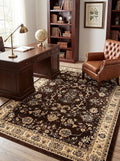 Rugs.com Yasmin Collection Rug – 6' x 9' Brown Medium Rug Perfect for Bedrooms, Dining Rooms, Living Rooms