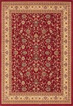 Unique Loom Sialk Hill Collection Area Rug - Washington (9' 10" x 14' 1" Rectangle Burgundy/Cream)
