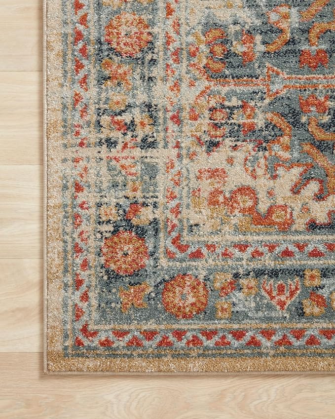 Loloi Jocelyn Collection JOC-03 Mist/Multi 2'-3" x 4'-0" .38" Thick Accent Rug