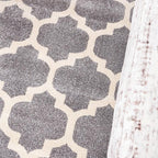 Rugs.com Lattice Collection Rug – 3' x 5' Dark Gray Medium Rug Perfect for Entryways, Kitchens, Breakfast Nooks, Accent Pieces