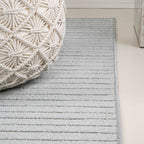 JONATHAN Y Hallie High-Low Curve Light Blue/Cream 8x10 Indoor/Outdoor Area Rug, Minimalist Geometric, Pet Friendly, for Patio, Backyard, Living Room, Bedroom, Office, Hose-Washable (SCN100E-8)