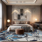 Rugshop Gray Large Floral Non-Slip Area Rug Fade Resistant for Living Room, Dining Room and Large Spaces, 10' x 14'