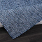 CAMILSON Outdoor Rug 10x14 Modern Area Rugs for Large Indoor and Outdoor Patios and Porches - Waterproof, Washable, Non-Shedding, Easy-to-Clean Outside Carpet (10 x 14, Solid - Navy Blue)