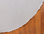 Unique Loom Davos Shag Collection Area Rug - Solid (6' 1" Round, Linen)