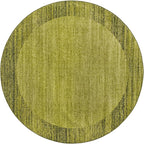 Rugs.com Angelica Collection Rug – 8 Ft Round Light Green Medium Rug Perfect for Kitchens, Dining Rooms