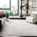 SAFAVIEH Adirondack Collection Area Rug - 7' Square, Ivory & Silver, Modern Ombre Design, Non Shedding & Easy to Clean, Ideal for Living Room, Bedroom, Office, Dining Space (ADR113B)