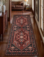 Ciicool 2x5ft Runner Rug, Hallway Wahshable Rugs Vintage Kitchen Carpet for Entrance Bedroom Bedside Living Room Kitchen Laundry Bathroom Decor