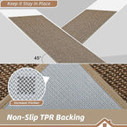 BEQHAUSE 2x3 Entryway Rug Indoor Door Mat Non-Slip Washable, Hallway Rugs Absorbent & Stain Resistant Hall Carpet Runner Rugs for Entryway, Front Door Floor Mats Laundry Room Rugs for Entry, Taupe