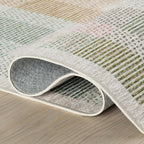 Dash & Albert Chanan Plaid Multi Machine Washable Rug, 3 X 5 Feet, Multicolored/Ivory Plaid Pattern