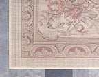 Unique Loom Versailles Collection Traditional Classic Floral Motif Area Rug (4' 0 x 4' 0 Square, Ivory/ Tan)