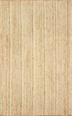 Handwoven Jute Rug for Home Décor, Boho Reversible Braided Carpet, Ethnic Rectangular Area Mat for Indoor Outdoor Living Room or Bedroom (2 Ft 6 Inch x 20 Ft)