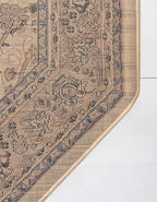 Unique Loom Sialk Hill Collection Area Rug - Washington (5' 3" Octagon Ivory/Black)