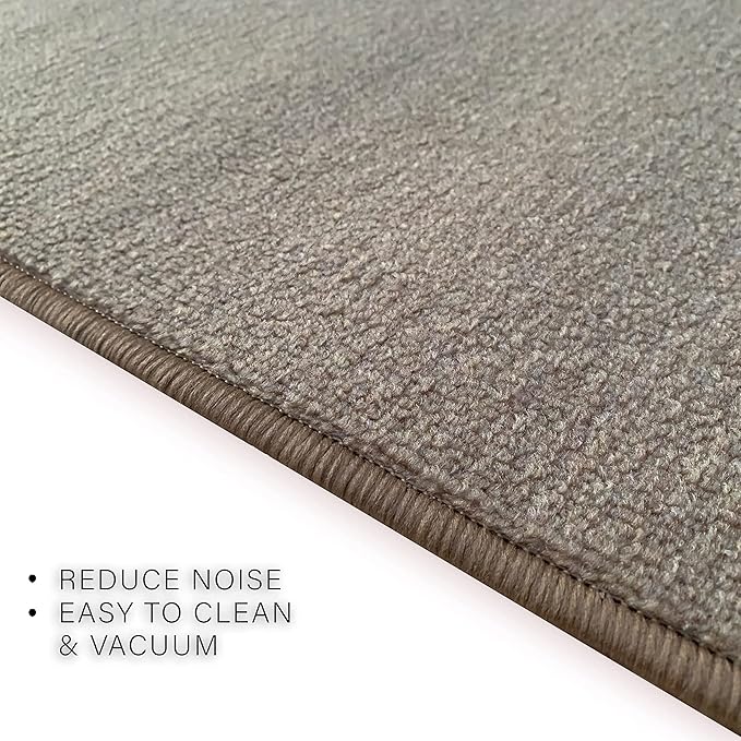 Custom Made Runner Rug Low Pile with Rubber Backing for Kitchen Foyer Hallway Entry Choose Your Length Size 31 Inch Wide Solid and Plain Beige Color (2 feet x 31 Inch)