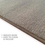 Custom Made Runner Rug Low Pile with Rubber Backing for Kitchen Foyer Hallway Entry Choose Your Length Size 31 Inch Wide Solid and Plain Beige Color (5 feet x 31 Inch)